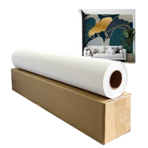 COLORFAN Inkjet Media Printing Material Fabric Wall Paper Rolls Custom Design Printable Wallpaper Rolls for Wall Decoration