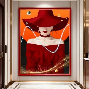 Canvas Woman Portrait Abstract Luxury Home Decor Items Cuadros Figure Wall Arts Paintings Textured Living Room Decoration
