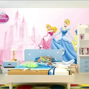 Cartoon Children’s Room Snow White Princess 3D Wallpaper Mural