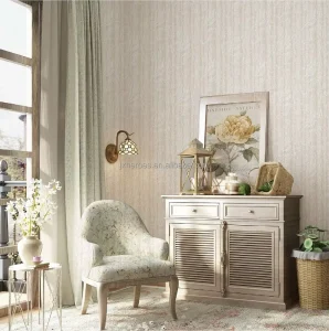 Characteristic Pleat Pattern Villa Living Room Bedroom Vinyl Wallpaper Home Decoration