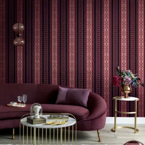 Characteristic Vertical Pattern Vinyl Wallpaper Home Decoration