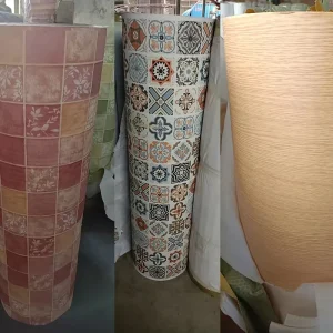 China Factory Dump 15000 Meter Stock Wall Paper Can Be Cut Into Any Size Self Adhesive Waterproof Stock Lot PVC Wallpaper