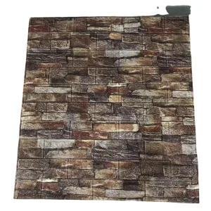 China Factory Supply Stone Vinyl Wall Paper Rolls 3D Brick Waterproof Wallpapers Wall Coating PVC Self Adhesive Wallpaper