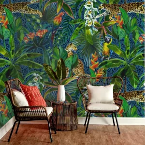 China Factory Wallpaper Rolls Custom Printed Non Woven Wallpaper Eco Friendly Wall Covering for Interior Projects