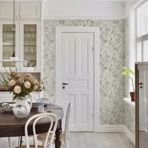 China Manufacturer Low MOQ Custom Printable Wallpaper Roll Home Decor Fire retardant Wall Fabric