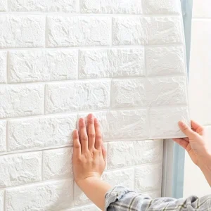 China Pe Foam Brick Self adhesive Wallpaper 3D Foam Wallpaper Wall Stickers Roll