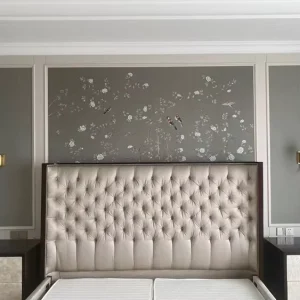 Chinese Style Birds and Flowers Hand Painting Silk Wallpapers Wall Coating Wall Paper for Home Decoration