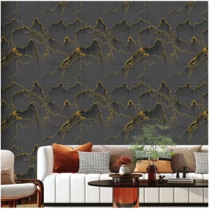 Chinese Style Home Interior Products Living Room Bedroom Vinyl Waterproof Hills House Decoration Peel Stick Wall Papers