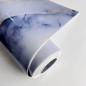 Chinoiserie Wallpaper Marble Sticker Wallpaper PET Self Adhesive Tiles Wall Sticker Custom Wall Sticker for Business