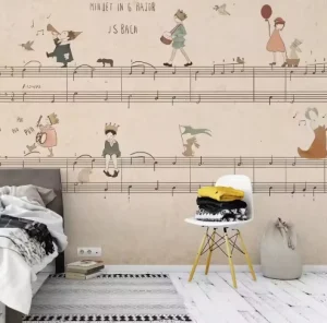Classic Design Decoration Murale Wallpapermural Wallpaper 3d Fireproof Woven Cotton Fabric Wall Covering Papier Mural for Wall