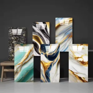 Classic Marble Wall Sticker Easy to Install Anti Static PVC Vinyl Adhesive Wallpaper for Interior Living Room Hotel Office Decor