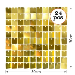 Classic Vintage Modern Simple 3D Sequin Plastic Wall Background Board Multicolor Glitter Mirror Effect