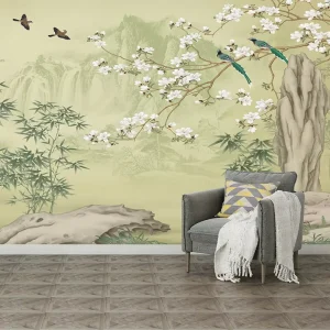 Classical Retro Custom Murals Elegant & High-End Wall Decoration Wallpaper & Wall Cloth for Hotel Public Areas