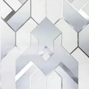Classical Style Geometric Sticker 3D PVC Vinyl Wallcovering Rolls Wall Panels