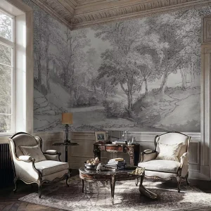 Classical Woodland Wallpaper for Living Room Sofa Bedroom Wall Coverings