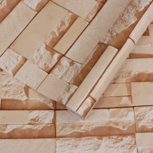 Colorful Brick Pattern Sticker Mural Wall Papers Textured Home Decor 3D PVC Self adhesive Wallpaper