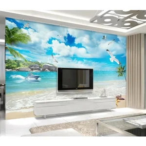 Colorful Home Decoration Waterproof Landscape Wall Paper 3D Mural