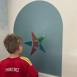 Colorful Magnetic Chalkboard House and Arched Shape Self Adhesive Chalk Board Wallpaper for Kids