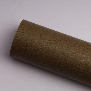 Commercial Brown Stripe Wallpaper Modern Waterproof Vinyl Eco Friendly Ink Anti Static for Restaurant Hotel Living Room Interior