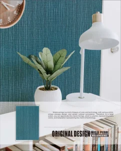 Commercial Design 54” Width Classic Texture Embossed Wallpaper for Office Decoration