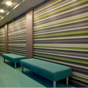 Commercial Grade Fire Retardant PVC Woven Wallpaper for Office Building & Public Areas