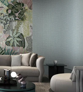 Commercial Non Woven Wallpaper Wall Covering for Office Hotel Project Use