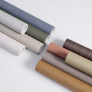 Commercial Non woven Decorative Luxury Vinyl Wallcovering European Style PVC Wall Fabric Textured Wallpaper for Hotels