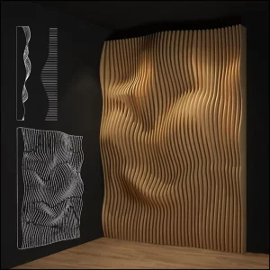 Commercial Space Decor 3D Timber Wall Cladding