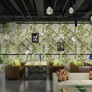 Commercial Use PVC Wallpaper Easy to Clean Self adhesive Wallpaper Removable Decorative Wallpaper for Living Room