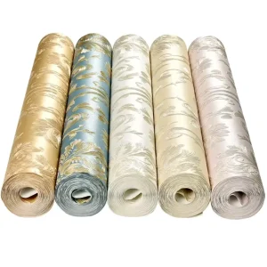 Competitive Price Suede Wallpaper Breathable Waterproof PET Non Woven Fabric Solution Dyed Polyester Material Fusible Option