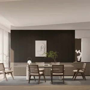 Contemporary Abstract Non Woven F-PY4002-4004 Geometry Pattern Waterproof Anti-static Wallpaper for Office Bedroom Luxury