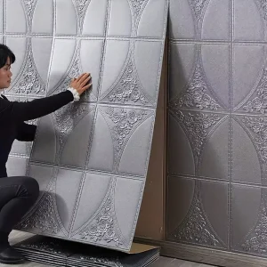 Continuous 3D Foam Wallpaper Suitable for Living Room Bedroom Wall TV Background Wall Decoration Home Decoration
