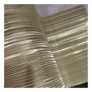 Copper Wire Mesh Fabric Wallpaper For Hotel Wall Covering Decoration For Bedroom Living Room Hall Apartment Villa