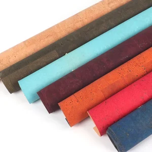 Cork Leather Material Printing Natural Cork Fabric for Handbag Making