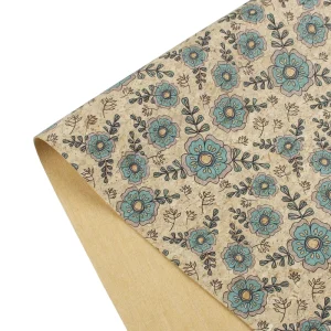 Cork Light Green Vinyl Printed Cork Fabric – Synthetic Microfiber Leather for Belts Hats/Purses/Bags