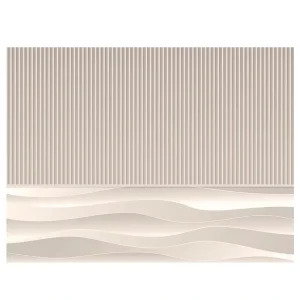 Creamy style Silk Modern Waterproof Living Room Sofa Wallpaper Geometric Vertical Stripe TV Backdrop Light luxury Wall Fabric