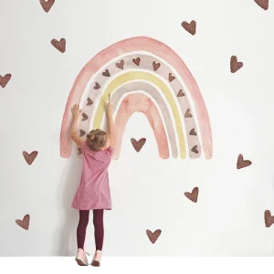 Creative Cartoon Rainbow Wallpaper Die Cut PVC Sticker for Home Decor Kids Room Kindergarten Wall Decoration
