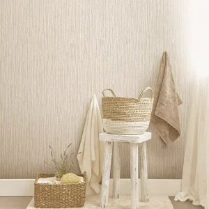 Curve Stripes Design Embossed Removable Wallpaper Simple Sesign Wallpaper