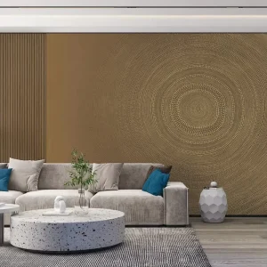 Custom 3D Embossed Geometry Pattern Modern Waterproof Wall Mural for Living Room Bedroom Home Decor