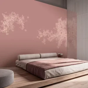 Custom 3D Embossed Non woven Waterproof Eco Friendly Children’s Bedroom Wall Wallpaper with Grass Pattern for Kids Room