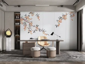 Custom 3D Embossed Paper Floral Wall Art for Living Room Bedroom Modern Design Eco Friendly Easy Installation