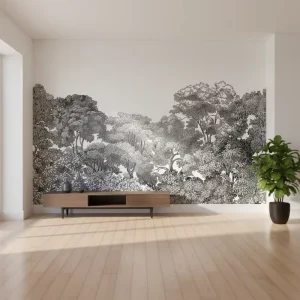 Custom 3D Floral Mural Wallpaper for Home & Office Modern Luxury Waterproof Fabric Wall Decor in Living Room & Bathroom