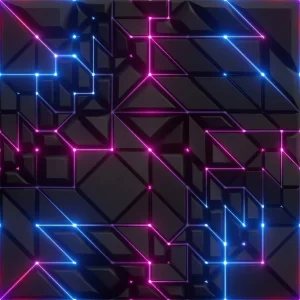 Custom 3D Geometric Circuit Waterproof Wall Mural Removable Tech Style Wallpaper for Gaming Room Hospital Exterior Decoration