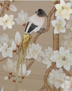 Custom 3D Hand-Painted Bead Embroidery Wallpaper Modern Wall Paper for Bedroom Living Room Interior Decoration