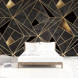Custom 3D Mural Wallpaper Black Creative Abstract Geometric Pattern Fresco Living Room TV Background Photo Wall Paper