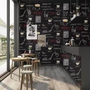 Custom 3D Peel and Stick Wallpaper Waterproof for Coffee Shop Restaurant Hospital and Mall Wall Decor