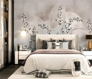 Custom 3D Print Nature Landscape Mural Wallpaper Tropical Botanical Leafs Floral Tree Papiers Peints Murals Wall Paper Stickers