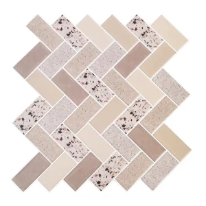 Custom 3D Self Adhesive Wallpaper Sticker Stone Pattern Strip Self Adhesive Waterproof Kitchen PVC Wall Sticker for Restaurant