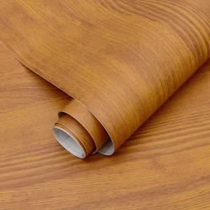 Custom 3D Self Adhesive Wood Grain Floor Wallpaper Modern PVC Wall Sticker Waterproof for Living Room Wall Sticker Decoration