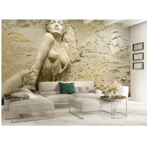 Custom 3D Textile Printing Embossed Wallpapers Wall Coating